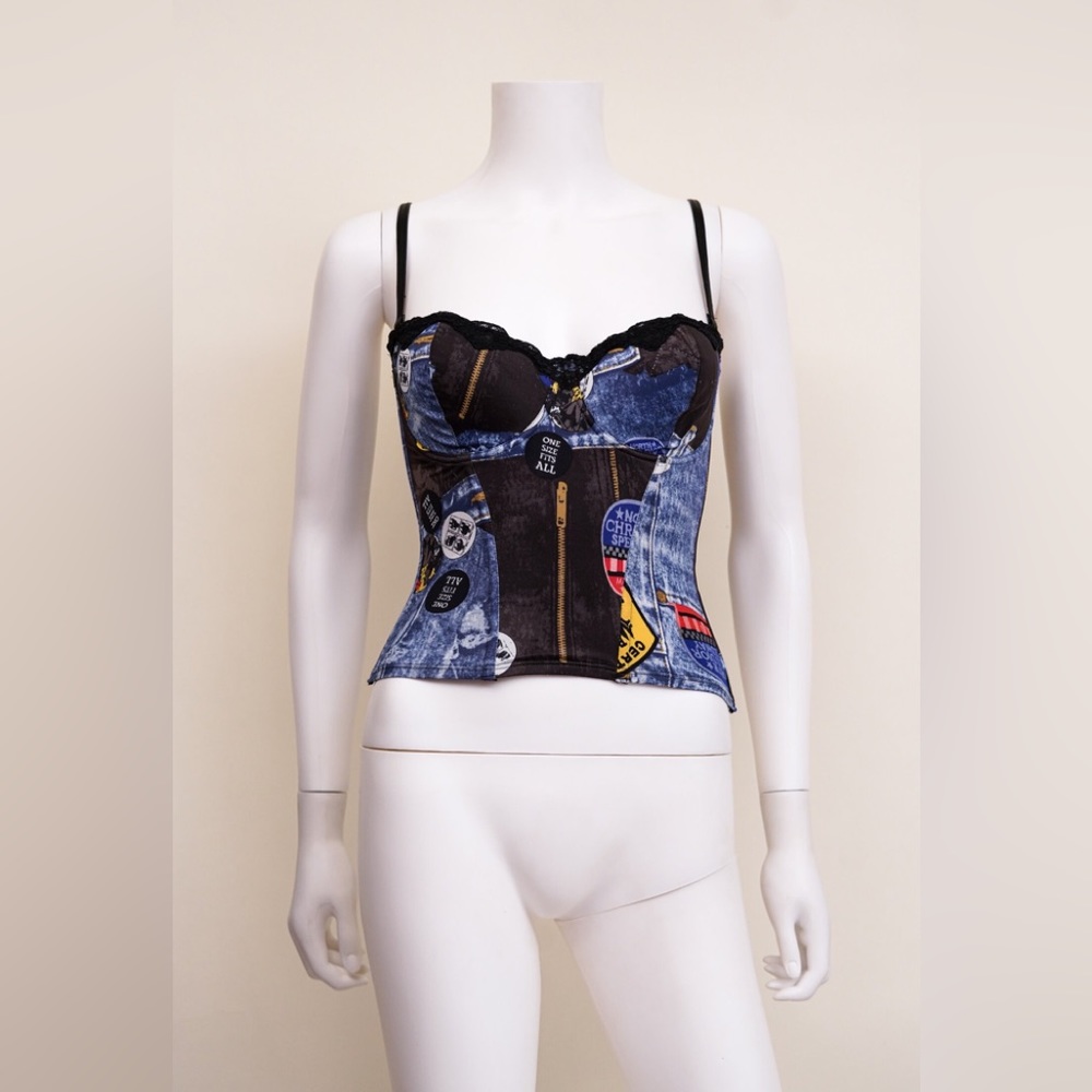 Christian Dior Miss Diorella Trompe L'oeil Bustier Corset Top - Picture 2 of 7
